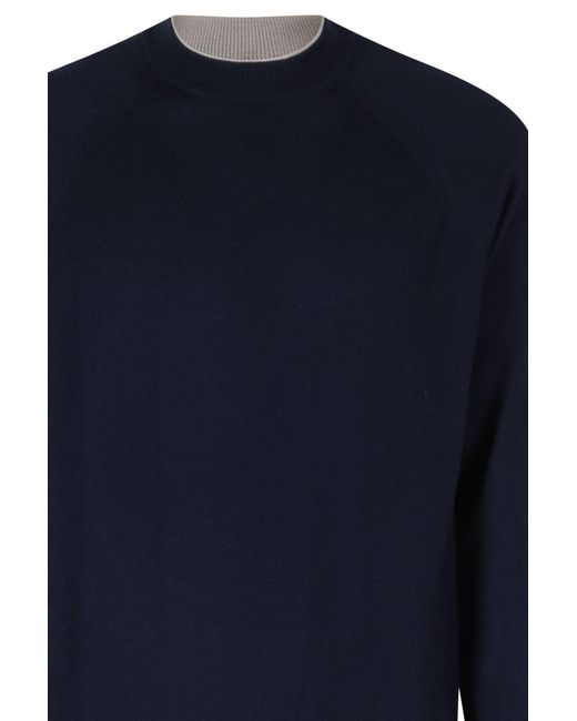 Eleventy Blue Long-Sleeved Knitwear for men