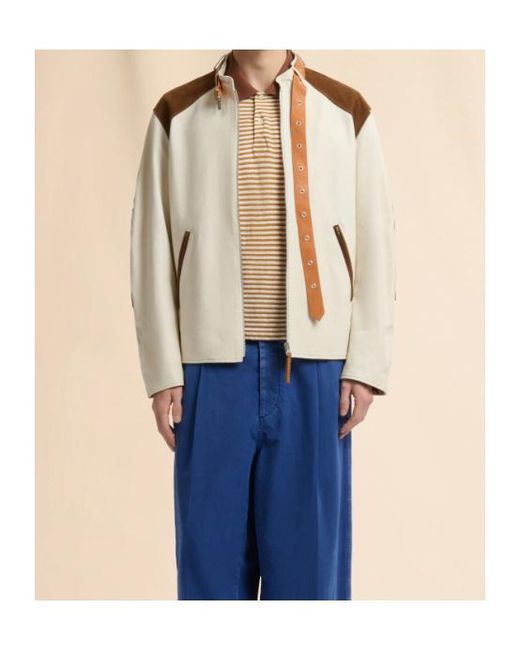 Marni Natural Buckle Collar Jacket for men