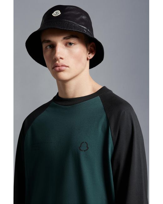Moncler Green Logo Long Sleeve T-Shirt for men