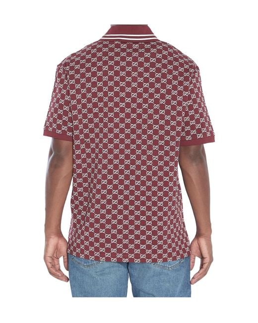 Gucci Red Polo for men