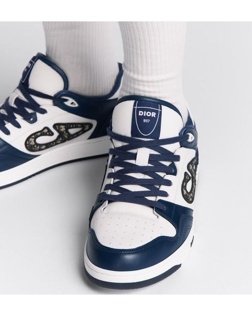 Dior Blue Homme B57 Low-Top Sneakers for men