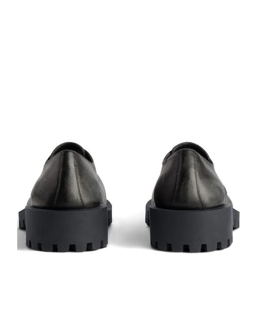 balenciaga hummer ダービー　size41 Balenciaga Hummer Derbie Shoes in Black | FWRD