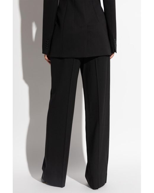 Dolce & Gabbana Black Pressed Crease Pants