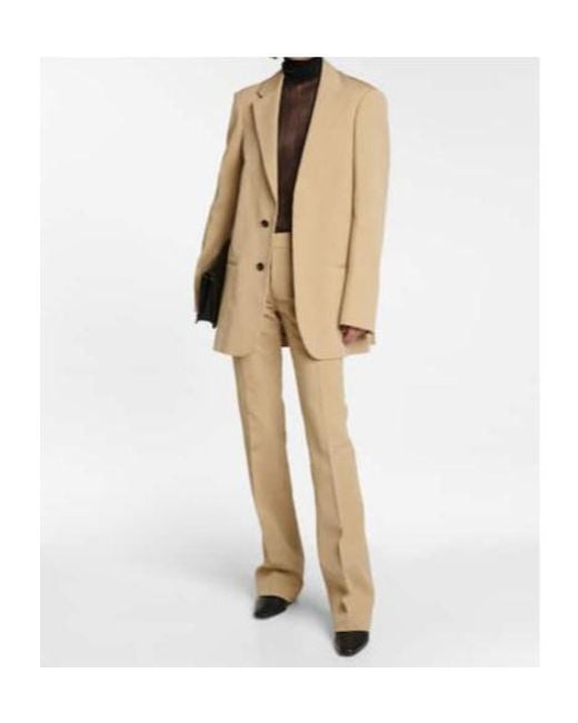 Petar Petrov Natural Isaac Striped Cotton-Blend Blazer