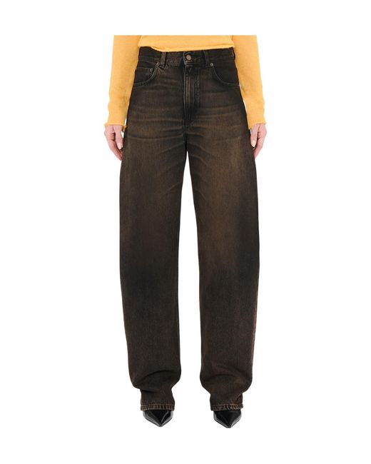 Haikure Black Bibi Wide Jeans
