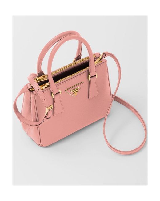 Prada Pink Galleria Saffiano Mini Tote Bag