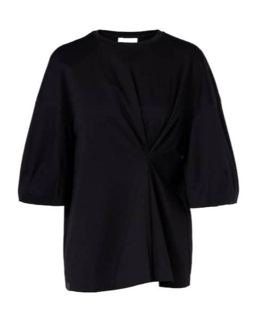 Max Mara Black Gioco Cotton Top
