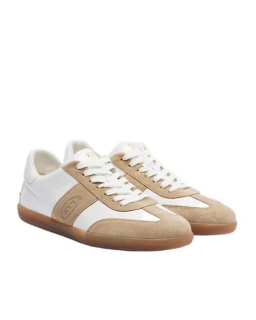 Tod's White Versatile Minimalist Premium Casual Shoes