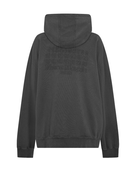 Maison Margiela Gray Zip Hoodie Sn52 for men