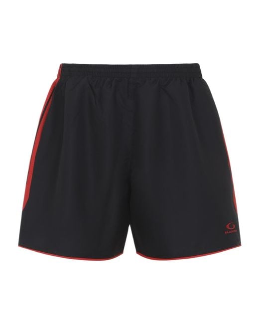 Balenciaga Blue Soccer Swim Shorts for men