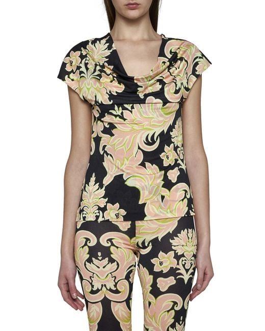 Etro Multicolor Allover Printed Top