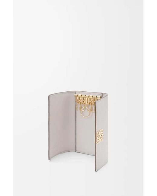 Loewe Gray Anagram Key Case