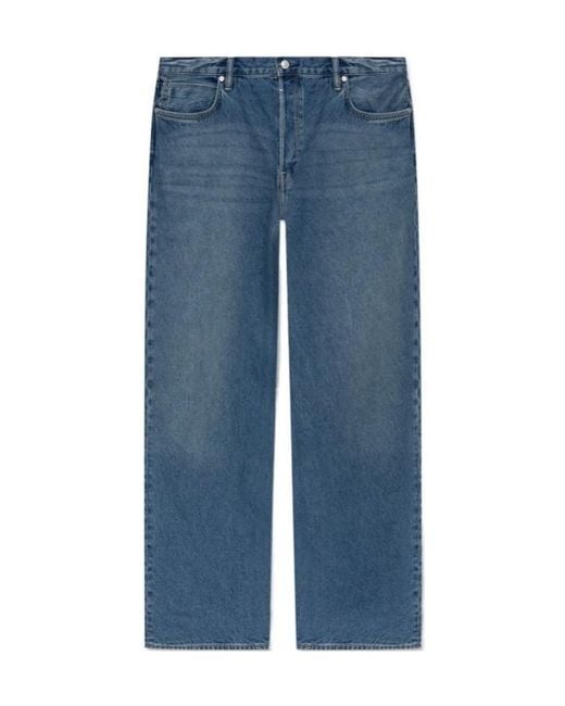 AllSaints Blue Lenny Wide-Leg Jeans for men