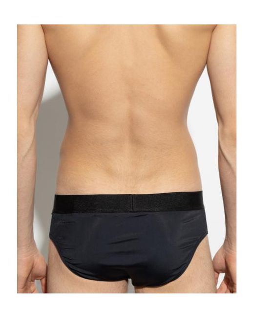 DSquared² Purple Elastic Waist Swimming Trunks for men