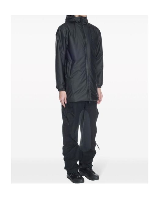 Rains Blue Lohja Long Raincoat for men