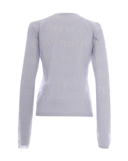 Patrizia Pepe Blue Long-Sleeve Sweater