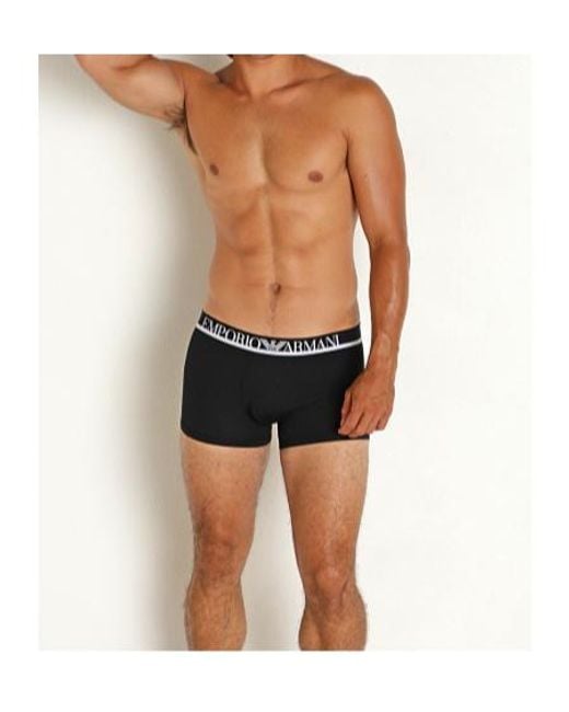 Emporio Armani Blue Elastic Waist Panties for men