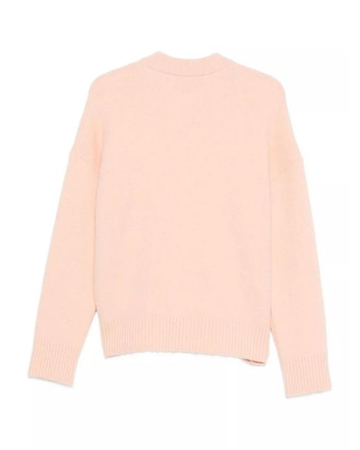 AMI Pink Ami De Coeur Jumper