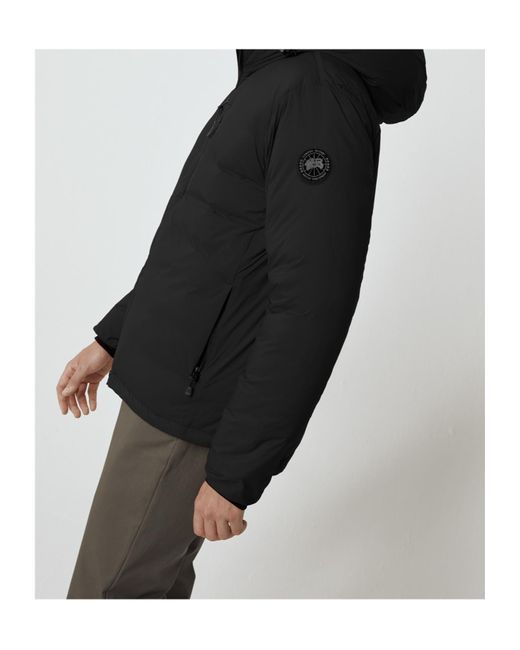 Canada Goose Black Hooded Feather-Down Padded Jacket for men