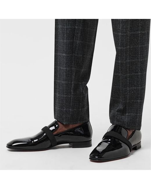 Christian Louboutin Black Slip-On Business Formal Shoes for men