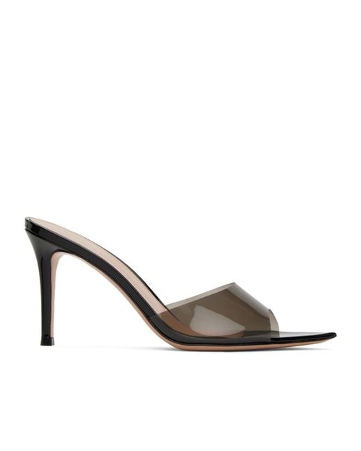 Gianvito Rossi Metallic Elle 85 Pointed High-Heeled Sandals