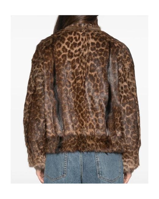 Salvatore Santoro Brown Long-Sleeve Leopard Print Jacket