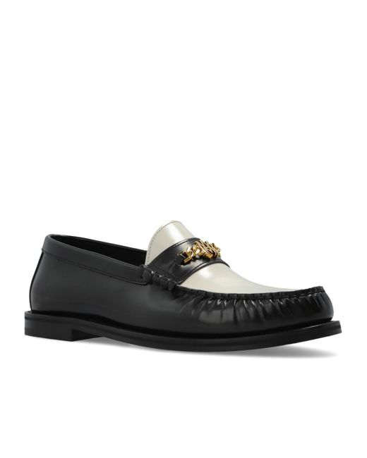 Amiri Black Ma Chain Loafers for men
