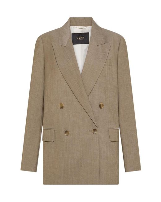 Seventy Natural Double-Breasted Jacket