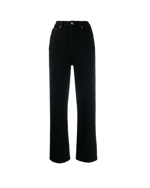 Levi's Black Ribcage Ankle Denim Pants