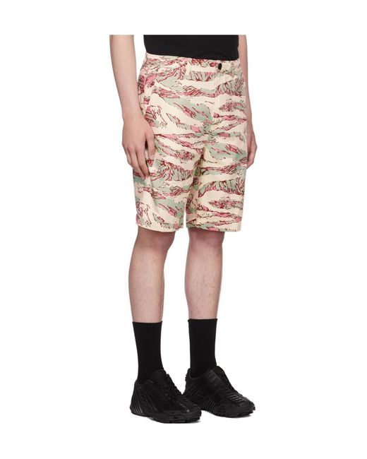 DIESEL Natural Printed Bermuda Shorts for men