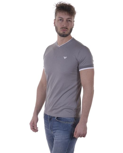 Armani Jeans Purple Logo T-Shirt for men