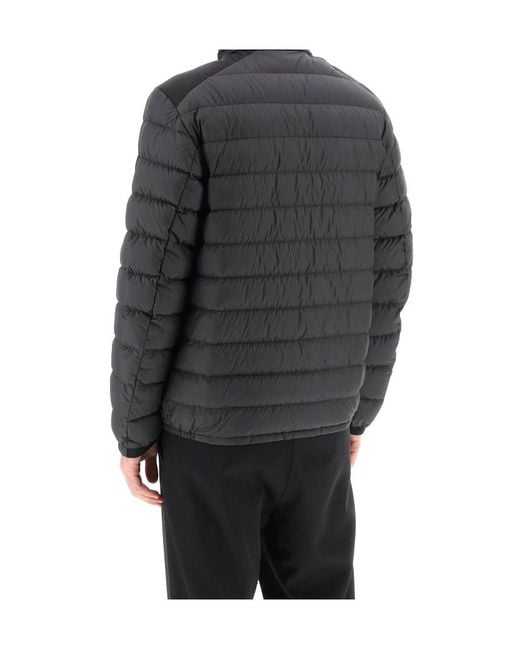 Woolrich Black Quilted Zipped Down Jacket for men