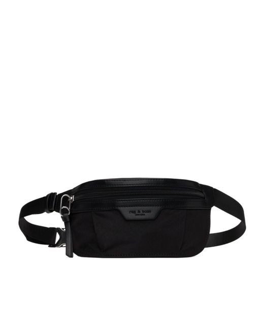 Rag & Bone Black Mini Zip Shoulder Bag