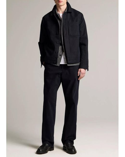 Vince Black Long-Sleeve Casual Jacket for men