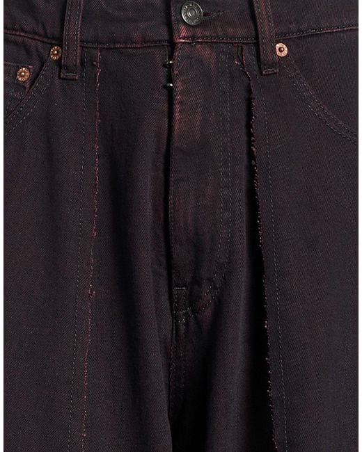 MM6 by Maison Margiela Blue Solid Color Denim Trousers