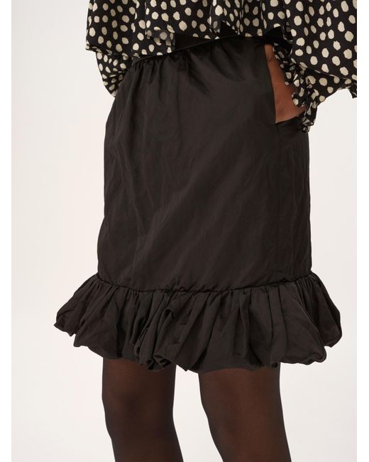 Chloé Black Ruffled Mini Skirt