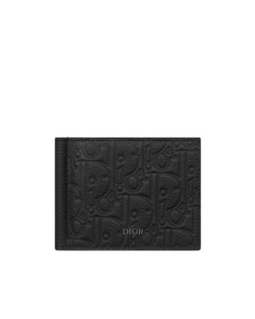 Dior Black Wallet With Money Clip for men