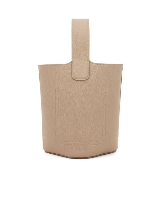 Loewe White Pebble Mini Bucket Bag