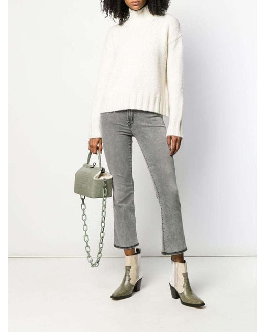J Brand Gray Flared Jeans