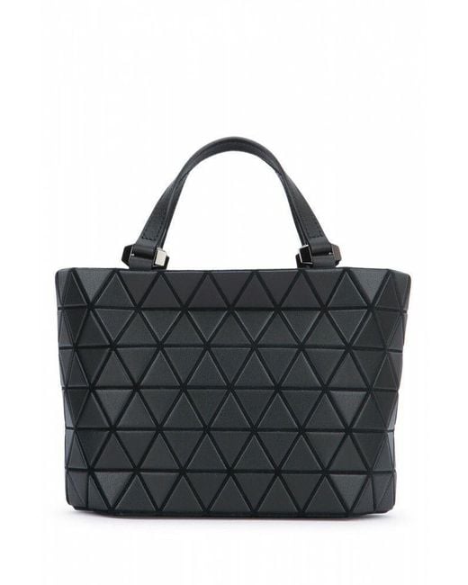 Issey Miyake Black Crystal Matte Zip-Up Tote Bag