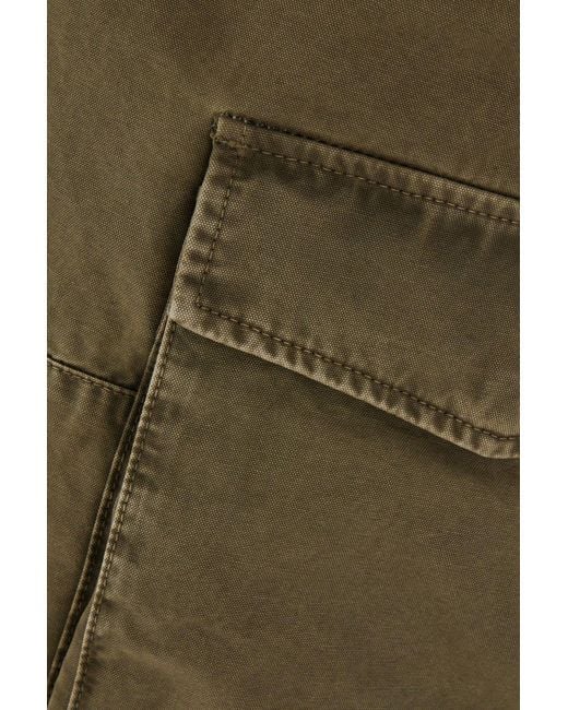 Golden Goose Deluxe Brand Green Cargo Pants With Wide Leg And Pockets for men