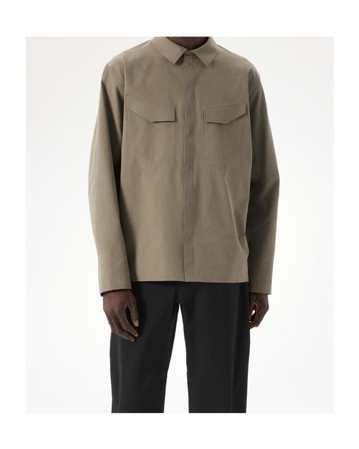 Veilance Green Arc'Teryx Utility Pocket Shirt for men