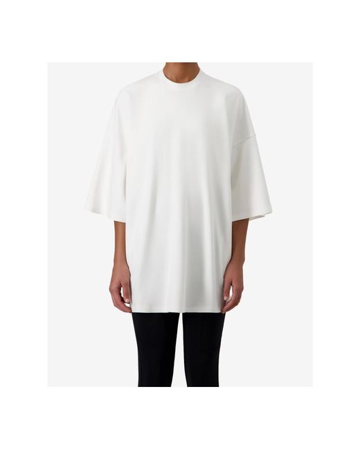 Coperni White Oversized Short-Sleeve Sweater