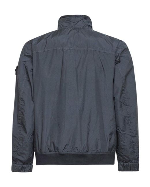 Stone Island Blue Long-Sleeved Jacket for men