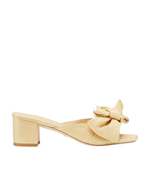 Stuart Weitzman Natural Loveknot 50 Block Slides