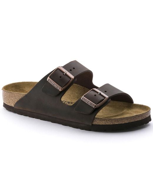 Birkenstock Black Arizona Leather Open Toe Sandals for men