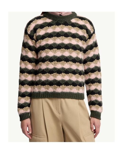 Moncler Multicolor Grenoble Striped Crewnek Jumper
