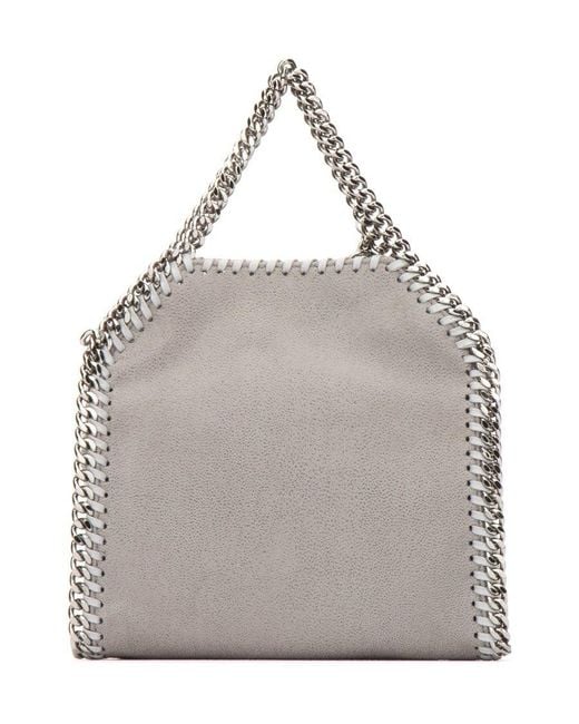 Stella McCartney Gray Falabella Tiny Tote Bag