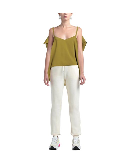 MM6 by Maison Margiela Green Plain Colour Tops