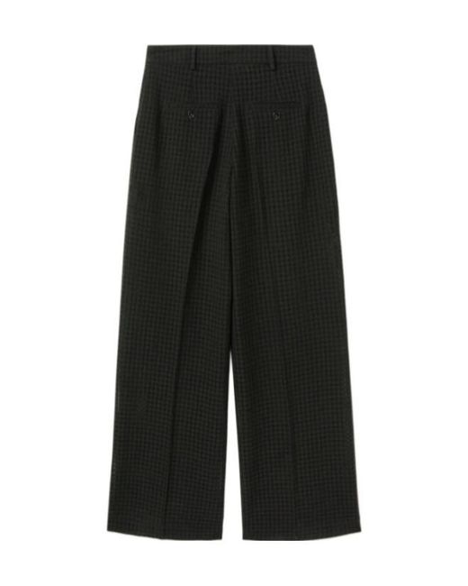 LaDoubleJ Black La Doublej Openwork Loose Fit Trousers